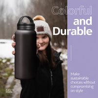 Bouteille d'eau isotherme en acier inoxydable sans BPA, revêtement poudré, double paroi, anti-fuite, pour la rentrée scolaire (vente en gros)