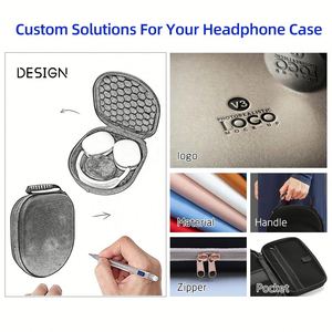 Estuche Rígido de EVA con Protección 100% para Auriculares, para Niños, Adolescentes, Niñas y Adultos, con Asa Resistente, Cierre de Cremallera para Auriculares Inalámbricos - Product Image 3