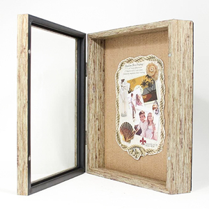 Wooden Shadow Box Frame Wooden Collection box Wall Hanging Memory Display Case