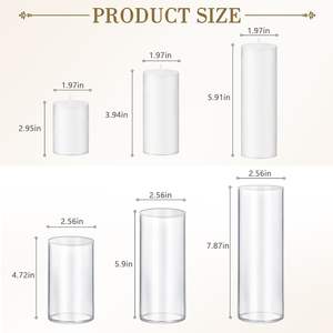 Contenants de bougies colorés vides en verre borosilicate de luxe à double paroi, décoratifs pour la fabrication de bougies, vente en gros - Product Image 2