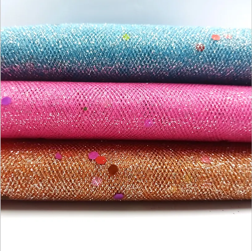 100%Polyester United States mesh gilding skirt cloth wholesale toy accessories wedding clothing fabrics