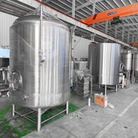 Cuve à bière brillante de 500 L pour la clarification, la carbonatation et le stockage de la bière, cuve de conditionnement isolée à double enveloppe de 5 HL pour brasserie artisanale