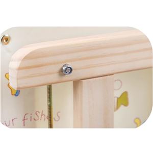 Meubles de pépinière en bois bébé petit lit de couchage avec coussin berceaux convertibles lits bébé lit en bois pour bébés - Product Image 5