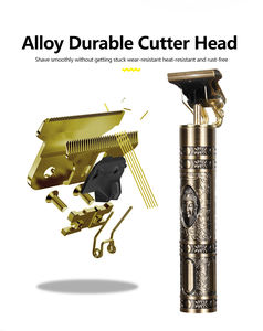 Tagliacapelli Elettrico Professionale Ricaricabile T9 con Tripla Lama in Acciaio Inox e Testina Pivotante per <span class=keywords><strong>Uomo</strong></span>, per Corpo e Viso - Product Image 3