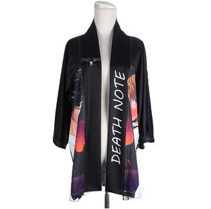 Kimono personnalisé avec impression de design <span class=keywords><strong>Death</strong></span> <span class=keywords><strong>Note</strong></span>, fabrication de jersey de dessin animé - Product Image 1