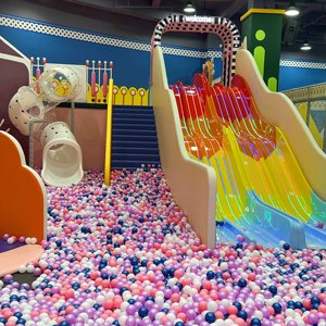 Structure de jeu intérieure commerciale pour enfants, avec toboggan en plastique et piscine à balles, prix direct usine, vente en gros - Product Image 4