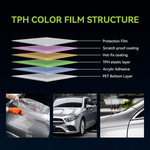 Película Protectora de Pintura para Automóviles TPH PPF 200+ Colores, Autoregenerable, Superbrillante, <span class=keywords><strong>Serie</strong></span> Metálica, Película de Cambio de Color para Carrocería - Product Image 5