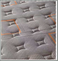 Matelas hybride respirant et rafraîchissant personnalisé avec mousse à mémoire de forme en gel et ressorts ensachés pour hôtel, chambre, appartement, villa