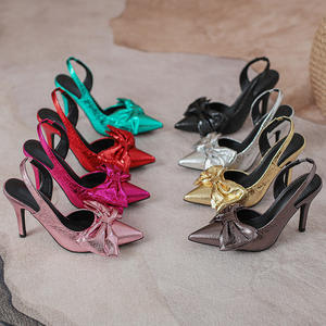 Elegantes Zapatos de Tacón de Aguja con Borde Festoneado y Punta en Pico para Mujer, Estilo Sirena, para Fiesta de Graduación - Product Image 5