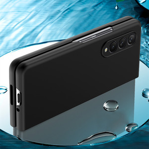 Funda plegable de Color sólido para Samsung <span class=keywords><strong>Galaxy</strong></span> Z, funda protectora para teléfono Samsung <span class=keywords><strong>Galaxy</strong></span> z Fold 4, Samsung <span class=keywords><strong>Galaxy</strong></span> Zfold 4 <span class=keywords><strong>zfold4</strong></span> Z fold4 - Product Image 4
