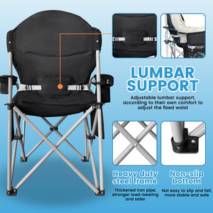 Silla de Camping Plegable Portátil de Tela Oxford para Exteriores de Nivel Básico, Equipada con Bolsa Térmica y Diseño de Color Personalizable - Product Image 4