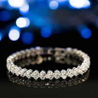 Bracelet de Couple en cristal de Style romain pour femmes, accessoires de bijoux cadeaux/