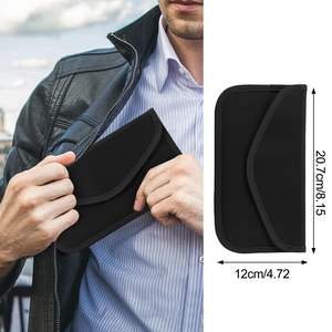 Sacs Faraday pour clés de voiture, téléphone portable, blocage du signal RFID, pochette pour clés, portefeuille, anti-pistage, anti-vol, protection de la voiture, brouilleur de signal - Product Image 2