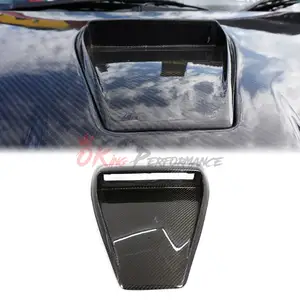 CS Style Carbon Fiber Hood Center Scoop Vent For MITSUBISHI Lancer EVO X