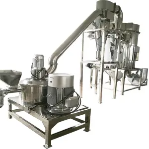 Stainless steel metal superfine grinding machine hammer mill impact milling machine for grain food spices fine mesh powder