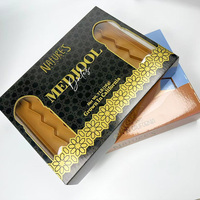 Dattel box mit Fenster für gefüllte Daten, Pralinen-Geschenk box für muslimische Daten Verpackung mit Trennwänden, Papier box für Medjol-Daten