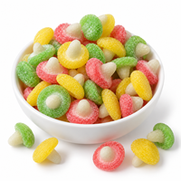 Bonbons gélifiés acidulés aux champignons en gros, Halal, Comestibles, Snacks fantaisie, Confiseries et sucreries chinoises assorties, Fabricant