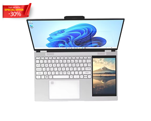 2025 Mới Cao Cấu Hình Kinh Doanh Máy Tính Xách Tay 15.6 + 7 Inch Cảm Ứng Màn Hình Kép 32GB 2Tbssd Intel Celeron Mới Màn Hình Kép Máy Tính Xách Tay - Product Image 1