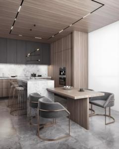 ตู้ครัวสมาร์ทไม้เนื้อแข็งอเนกประสงค์ดีไซน์ทันสมัย - Product Image 6