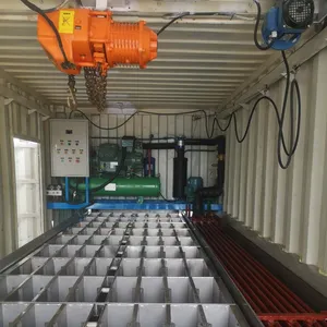 Gecontaineriseerde Ontwerpindustrie 1 Ton Ijsblokmachine 5 10 Ton Ijsblokmachine