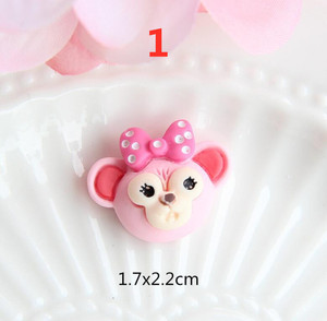 Motifs d'animaux de dessins animés, breloques en résine, décoration artisanale pour cadeaux, 20 pièces - Product Image 2