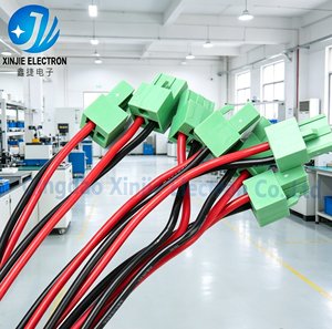 定制绿色<span class=keywords><strong>2</strong></span>针插头电线束，用于LED灯和工业设备的镀锡铜导线线束 - Product Image 6