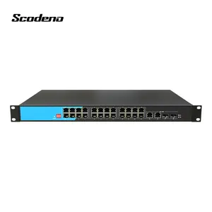 1U raf 60W 90W PoE BT anahtarları 26 port RJ45 2 Sfp fiber Gigabit PoE 90W Switch10 100/1000M ağ 48V