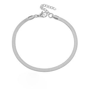 Dây chuyền kiểu xương cá/rắn bằng thép không gỉ mạ vàng <span class=keywords><strong>14k</strong></span>, chất liệu chắc chắn, kiểu Ý, kích thước 2mm 4mm, dành cho nữ và nam - Product Image 6