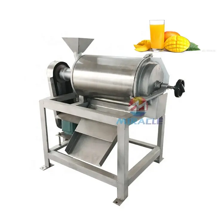 Máquina eficiente de extracción de pulpa para jugo de mango, máquina para hacer jugo de pulpa de frutas y verduras a pequeña escala