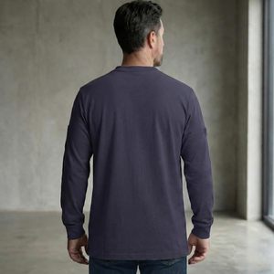 Camiseta Henley ARCCAPTAIN Talla 2XL <span class=keywords><strong>para</strong></span> Hombre, Importada, 8oz, 100% Algodón, Resistente al Fuego, Cuello en V, <span class=keywords><strong>Ropa</strong></span> de Trabajo de Manga Larga <span class=keywords><strong>para</strong></span> Soldadura - Product Image 3