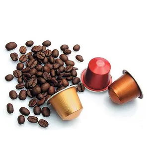 Y015A yüksek kalite 15ml tek kullanımlık Mini bardak lüks Smoothwall boş ısıtma mühür alüminyum folyo kapak kahve kapsülleri PP pürüzsüz