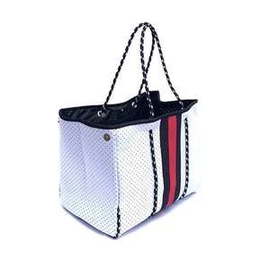 ネオプレン女性用大型ハンドバッグ多目的ジムプールビーチトートバッグ夏春用カスタムロゴ - Product Image 6