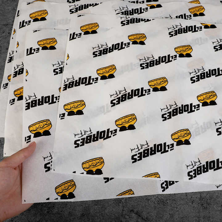 Custom Printed Sandwich Burger Greaseproof Wrapping Paper