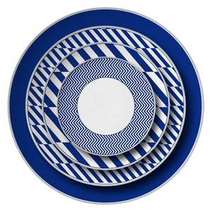JC-vajilla de <span class=keywords><strong>cerámica</strong></span> mexicana colorida, juegos de vajilla azul - Product Image 1