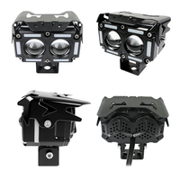 Phare de moto LED JHS 2/3/4/5/6 lentilles avec DRL Halo, faisceau haut/bas, étanche, projecteur pour moto, VTT, UTV, tout-terrain