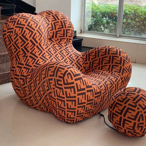 Sillón Individual de Tela de Lujo Nórdico Moderno, Extensible, para Uso en el Hogar, en la Sala de Estar o el Dormitorio - Product Image 2