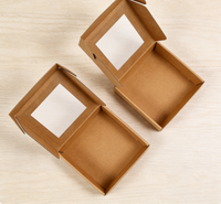 Cartons d'expédition transparents biodégradables personnalisés, boîtes en carton ondulé, logos imprimés, options de feuille d'or de 2 mm