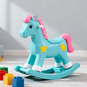 Özel Toddlers hediye emniyet itme denge kurulu oyuncak araç plastik sallanan atlar oyuncak bebek sallanan oyuncak itme kolu ile - Product Image 3