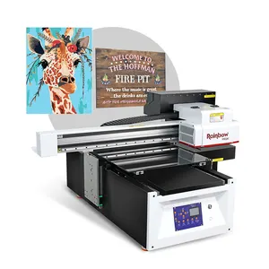Rainbow 50*70cm A2 Print Machine Uv Impresora For Acrylic Phone Case Wood Perfume Bottle Uv Flatbed Printer