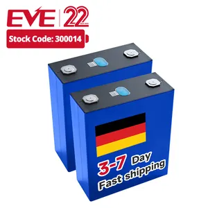 EVE Harga stok EU hingga 12 buah mati 3.2v 280AH baterai lifepo4 sel Lithium Ion baterai surya Grade A 105ah lfp lifepo4