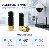 Antenne WiFi double bande FEIYIXUN en caoutchouc mini 2400-2500/5000-5800MHz 3dBi 30mm à largeur de faisceau horizontale 360° pour prise