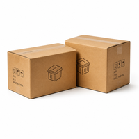 Cartons d'expédition en kraft, boîtes en carton ondulé recyclables, impression OEM, emballage pour colis, livraison en gros