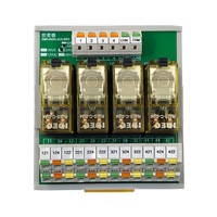 Module de relais électromagnétique 4 canaux 8A 24VDC avec fiche d'insertion scellée, dispositif de protection