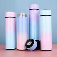 Gobelet isotherme avec affichage de la température 500 ml, bouteille d'eau en acier inoxydable intelligente