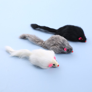 Divertido Ratón Ecológico con Sonido, Juguete de Peluche para Gatos de 17 cm, Lindo y Duradero, Venta al por Mayor - Product Image 1