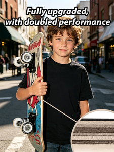 Vente en gros de skateboards pour enfants, 17x5 pouces, <span class=keywords><strong>mini</strong></span> skateboard de rue pour débutants, planche complète de type cruiser avec roulements 608Z et graphisme personnalisé - Product Image 4