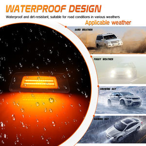 Feux de position latéraux d'aile avant Led pour Kenworth T680 2013-2017/T700 2011-2015/T880 2014-2015 Peterbilt 567 Set-Back Axle Models - Product Image 4