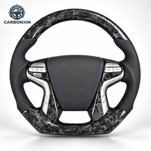 Volant sport à 4 branches en fibre de carbone de 40 mm avec LED pour Camry XV40 Highlander XU40 Land Cruiser - Product Image 1