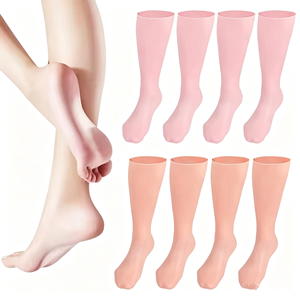 Kaos Kaki Silikon Anti Selip Pelembap untuk Wanita dan Pria, Kaos Kaki <span class=keywords><strong>Gel</strong></span> Silikon untuk Perawatan Kaki Kering - Product Image 2