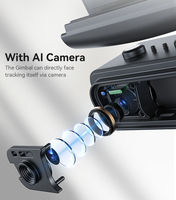 Yesido SF21 Suivi du Visage avec Caméra Batterie Puissante Lumière d'Appoint Intégrée Stabilisateur Cardan 3 Axes Support Téléphone